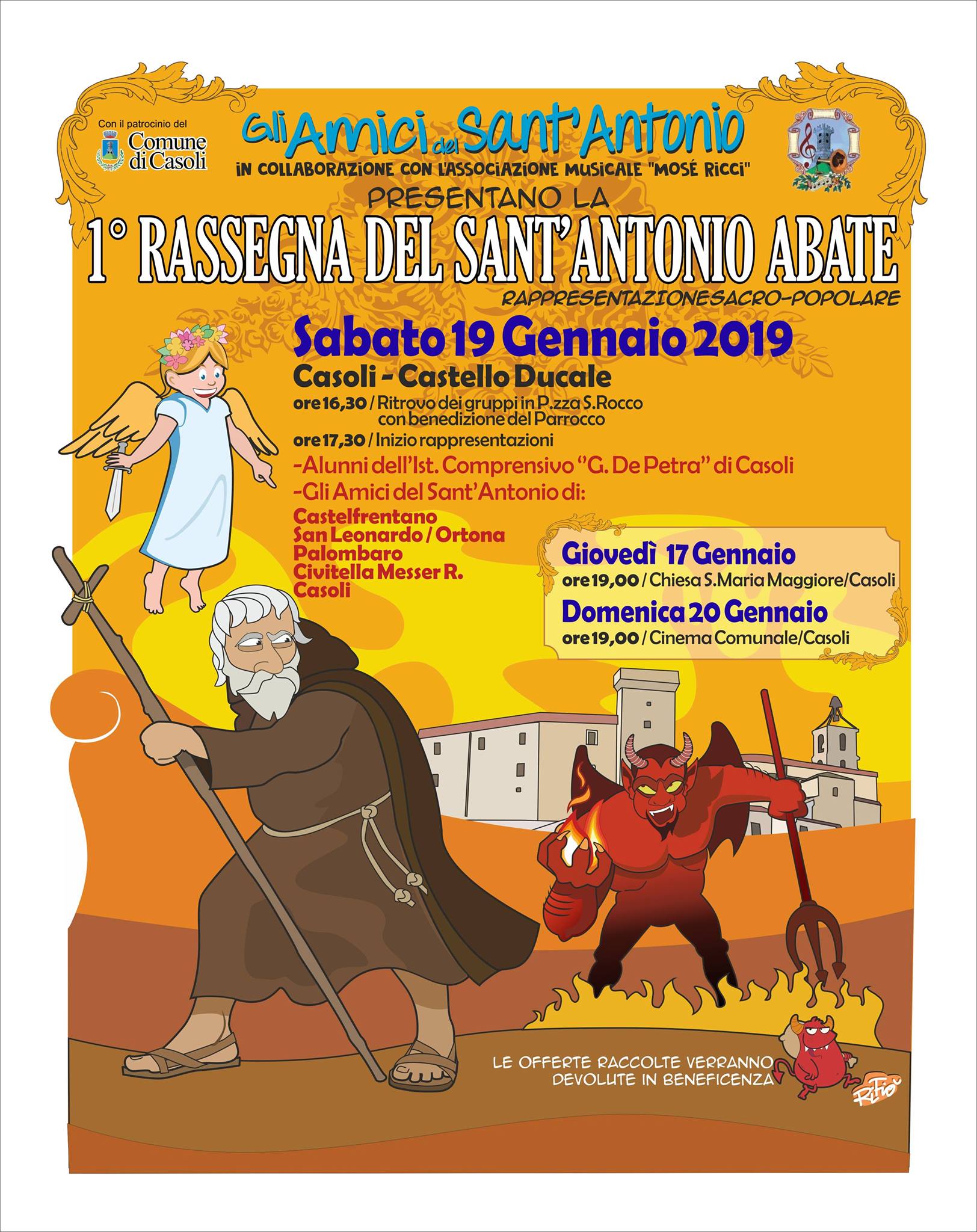 Locandina e programma 1 Rassegna Sant'Antonio Abate a Casoli