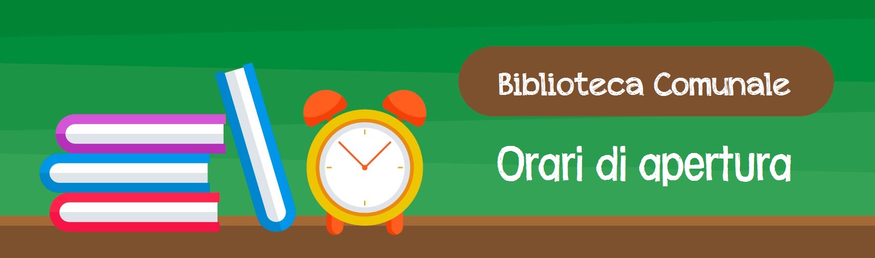 Immagine libri e orologio