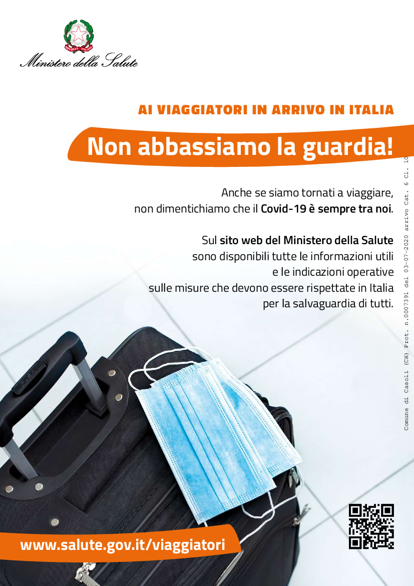 COVID VOLANTINO A4 IN ITALIANO