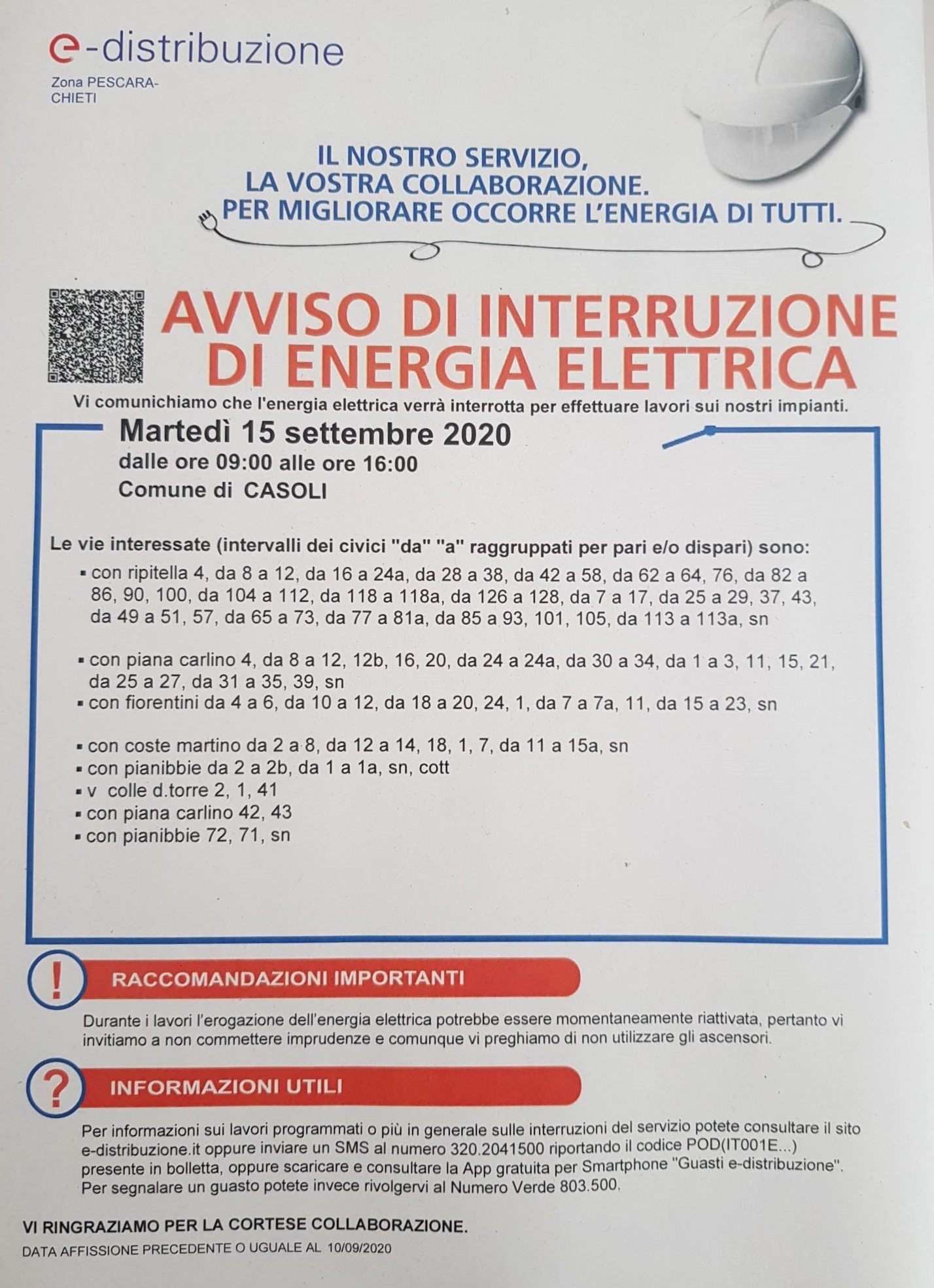 AVVISO 15 SETTEMBRE 2020